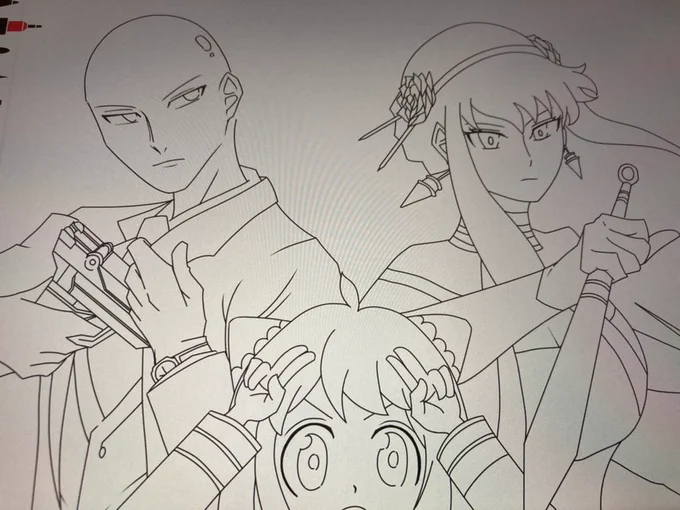 線画完成ー‼️ 