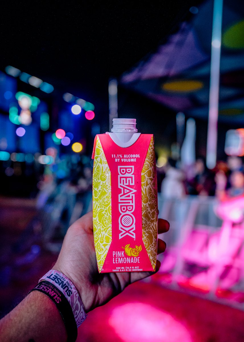 sunsetotr's tweet photo. This is what happens when you snag @beatboxbeverages before your favorite set, and that song you've been waiting for comes on. Keep the party going and be on the lookout for BeatBox at all bars this weekend. Party responsibly 21+🍓🍋 https://t.co/UxofFNUqmV