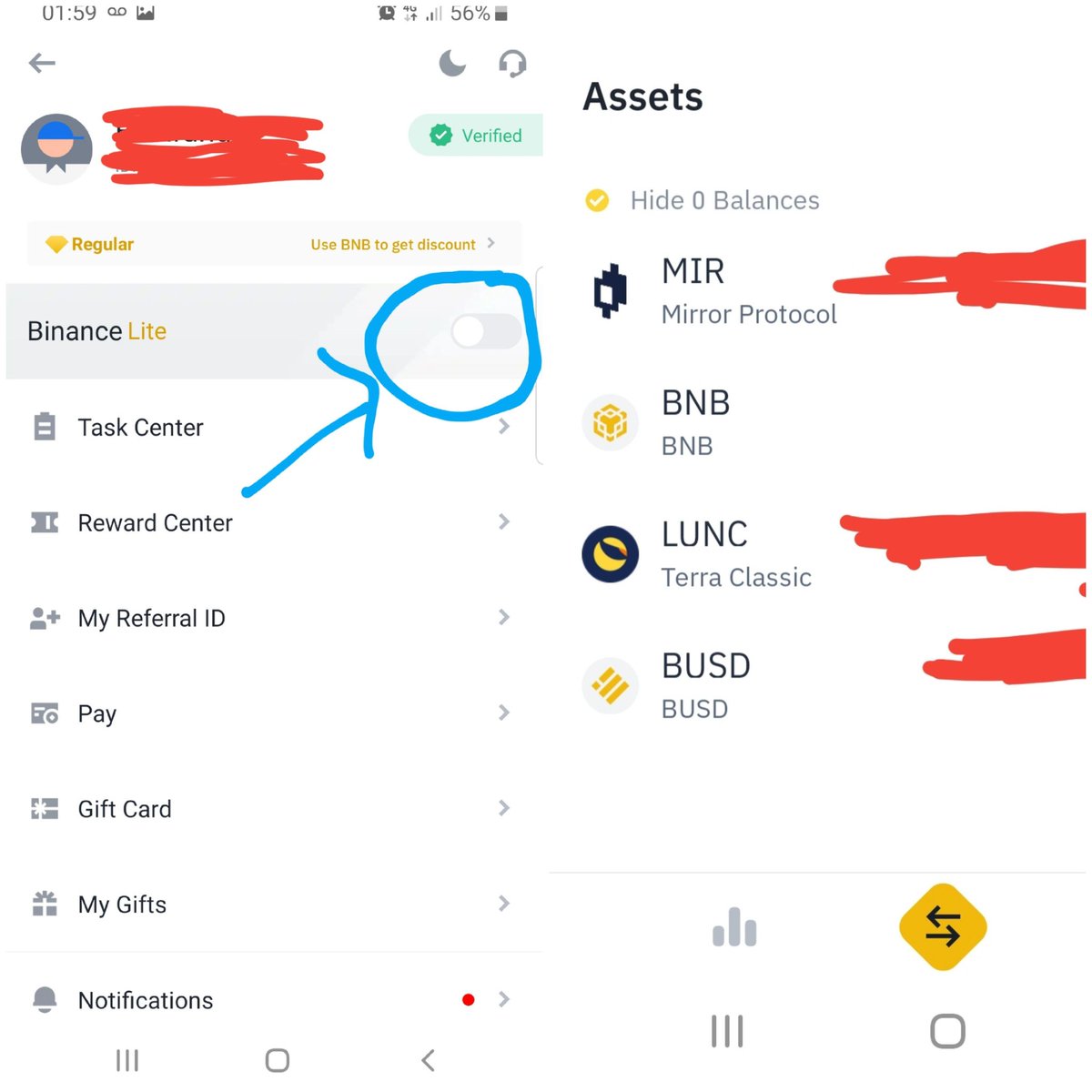 SJL_Confirmed's tweet photo. @binance To see #LUNC coins on binance..
Switch to #Binance LITE and your coins will be there
. Just quantity no value

If you appreciate, ❤ and follow. https://t.co/GxkvSkEyhX