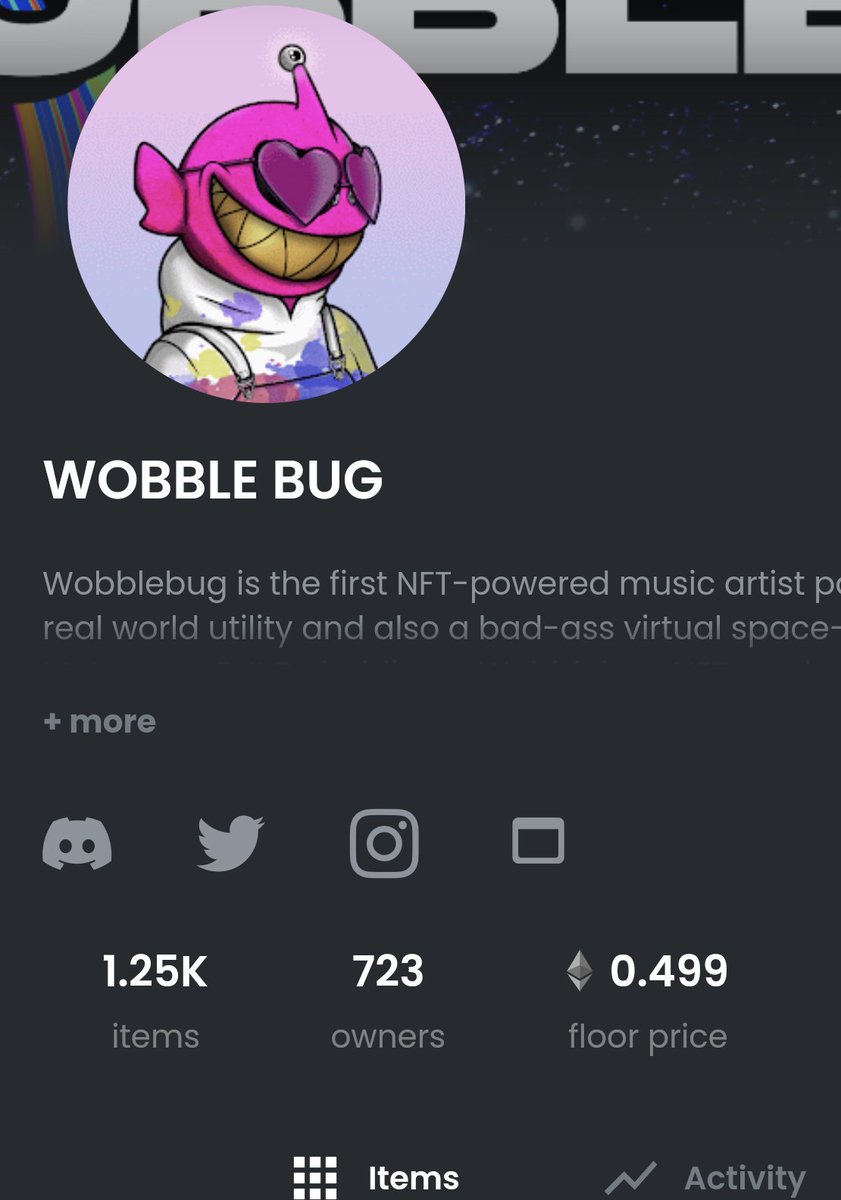 CryptoZachLA's tweet photo. So there was an option in @Wobblebug to get the "Genesis" role by buying the original Wobblebug on OpenSea for ETH. The Genesis role gets auto-whitelisted for the SOL mint.. People brought the ETH Wobblebug to 0.5ETH floor which is equal to a 30 SOL floor.

Are you wobbish yet? https://t.co/moAAhFVJao
