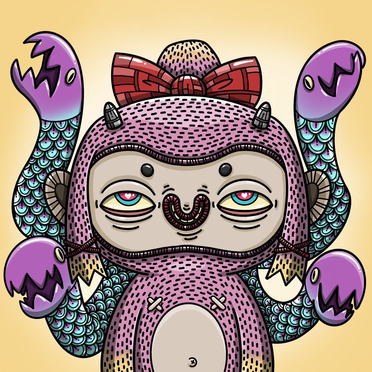 <a href="/NiFTiiMonster/">NiFTii Monster</a> Yeay, NiFTiiKreepz’s Medusa is sighted!
Here is our fan art submission for the #newniftii for <a href="/NiFTiiMonster/">NiFTii Monster</a>