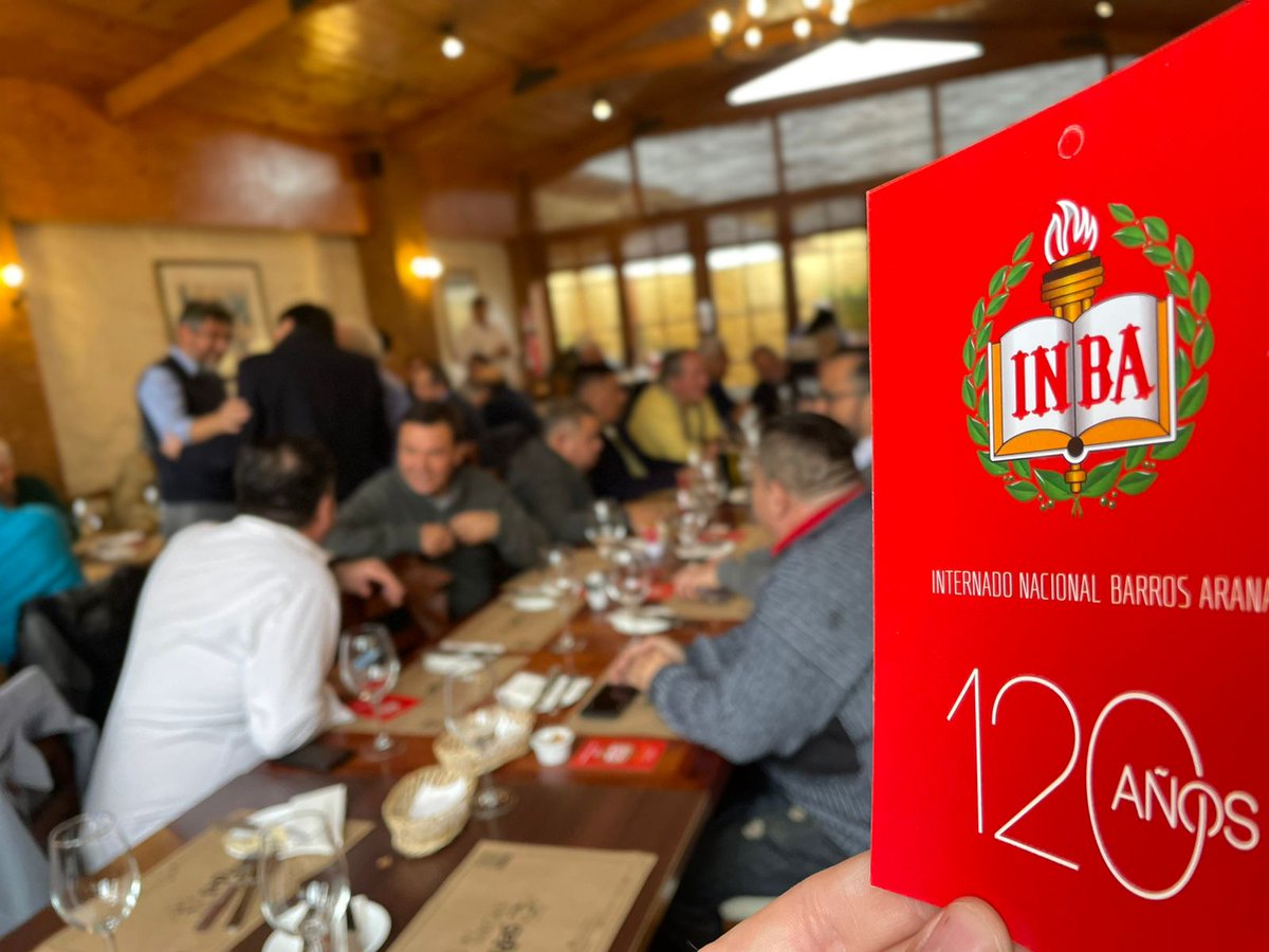 inba_cea's tweet photo. Con un almuerzo de camaradería, conmemoramos hoy el 120° aniversario de nuestro querido INBA. Seguiremos aportando, desde el Consejo Escolar y la mesa de trabajo con las autoridades, para proyectar al INBA hacia el futuro. ¡I ene be a! #120Años https://t.co/HnPYBfklzD