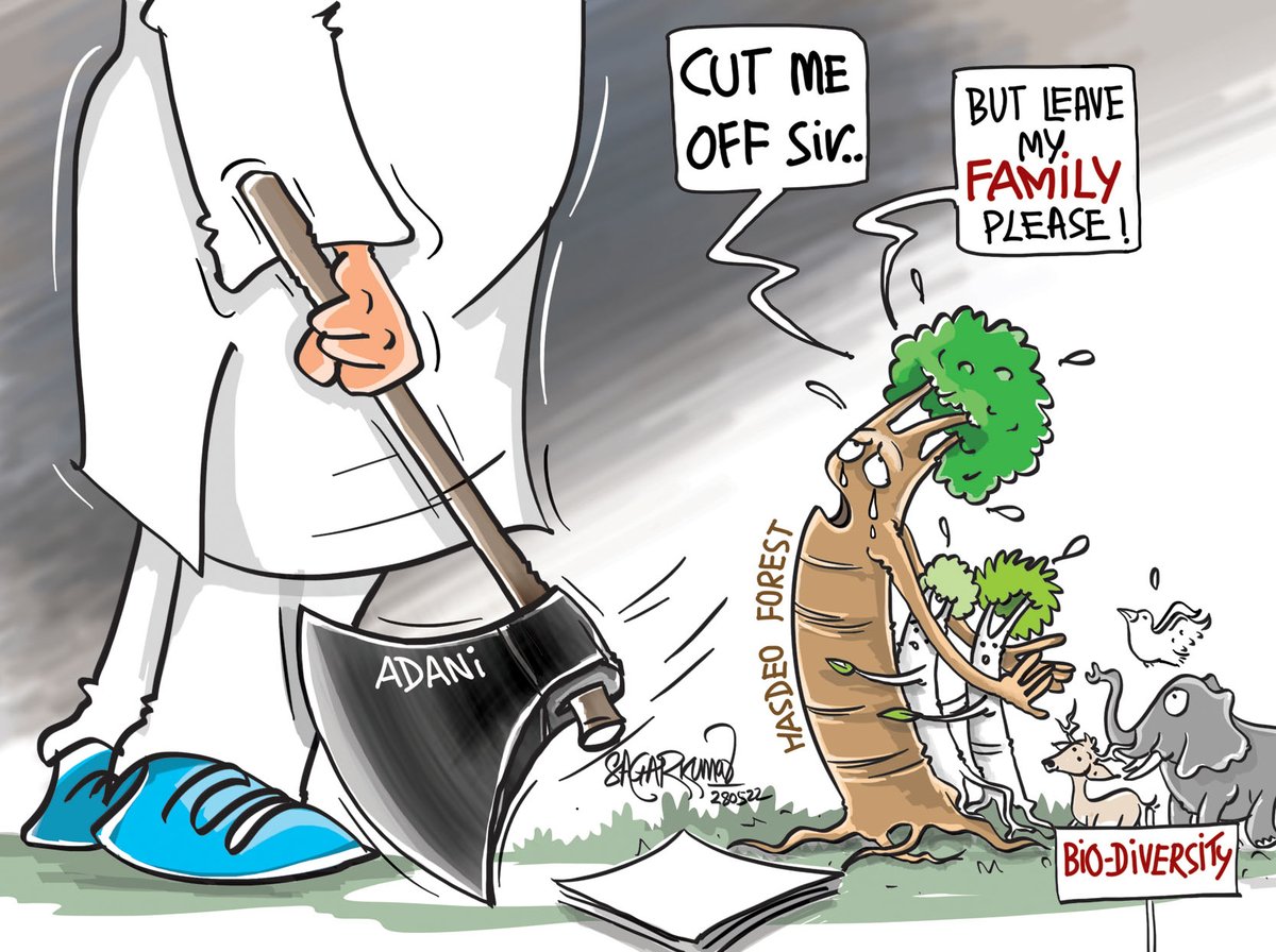sagarcartoonist's tweet image. What kind of family planning is this!
ये कैसा परिवार नियोजन !
#biodiversity #BiodiversityDay2022 #hasdevforest #climatechange #DrRamanSingh #BhupeshBaghel #environmentalchallenges #EnvironmentDay #BansalNews #IBC24 #ZeeChhattisgarh