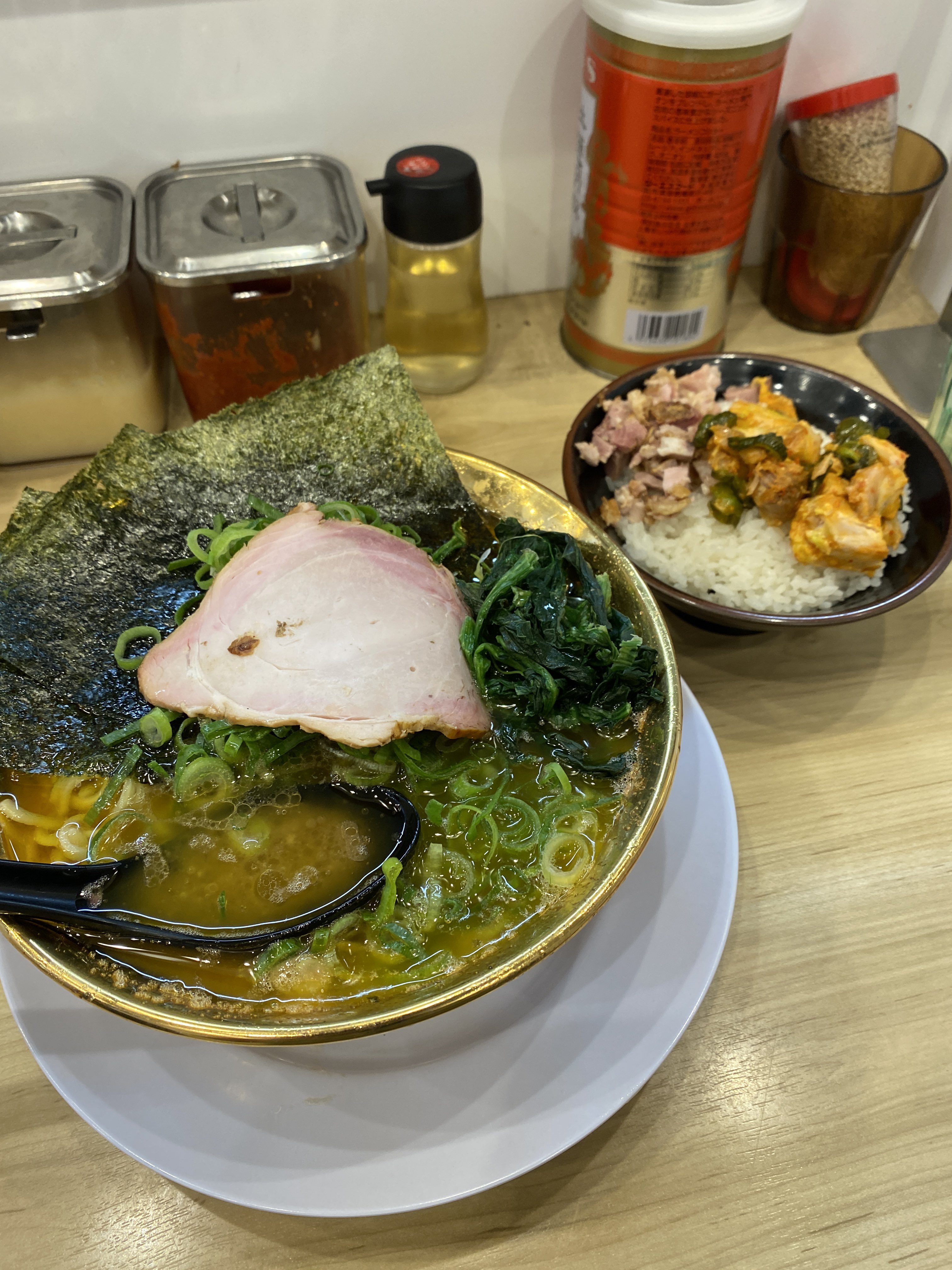 ラーメン 三浦家 裏武蔵家 家系 どんぶり 丼