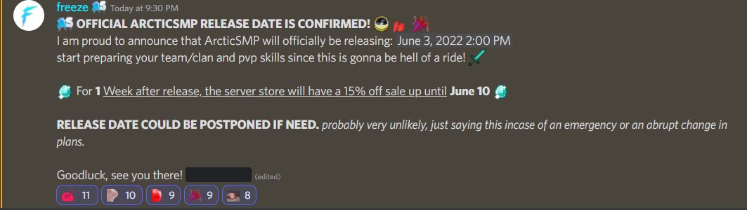 arctic_smp's tweet photo. The ArcticSMP is officially releasing on JUNE 3RD! 2:00PM EST
Be there!

[https://t.co/JoG447OuTE] https://t.co/165S9AkJD7