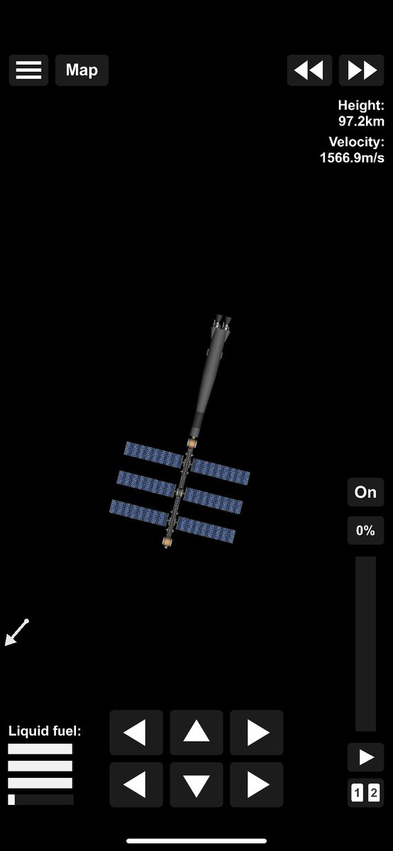 SpaceFlightSim2's tweet image. New solar array being delivered to space station #space #flightsimulator #sfs