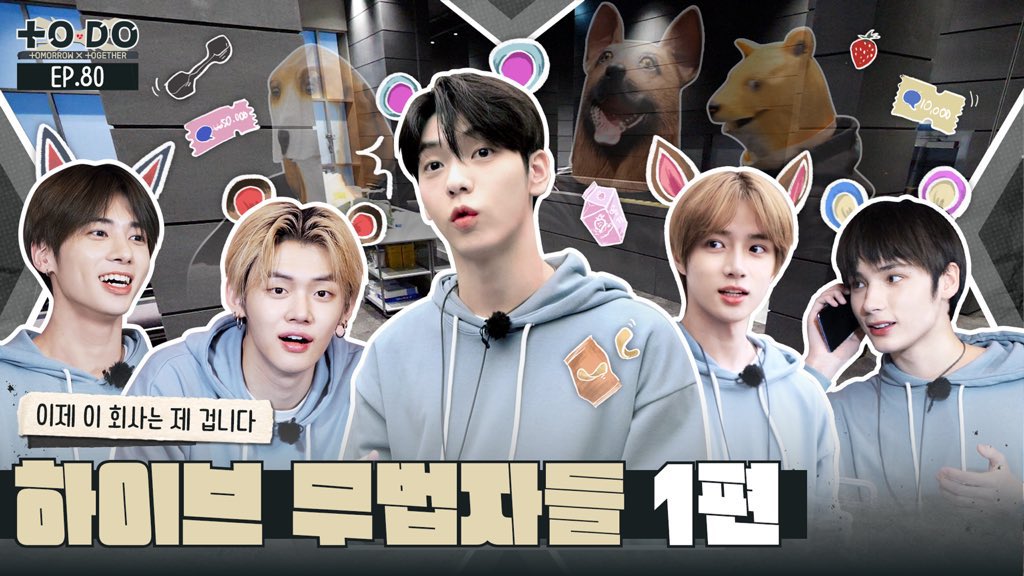 TXTUNOFFlClAL's tweet photo. TO DO IS BACK TOMORROW! the first episode for this TO DO season is going to be them playing inside the hybe building JSKSK https://t.co/FLm2TapXDy