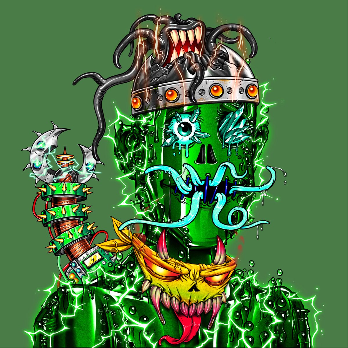 walkin_barney's tweet photo. Holy fucking shit @JungleFreaksNFT fucking amazing art from @andremuller_art .  I haven’t seen one I don’t like yet! Wow.  #NFTCommunity #NFTdrops #NFT https://t.co/5FAXccfUSm