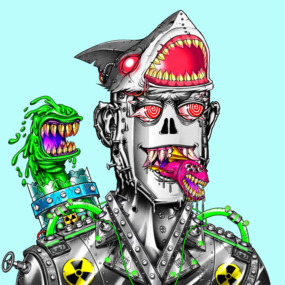 walkin_barney's tweet photo. Holy fucking shit @JungleFreaksNFT fucking amazing art from @andremuller_art .  I haven’t seen one I don’t like yet! Wow.  #NFTCommunity #NFTdrops #NFT https://t.co/5FAXccfUSm
