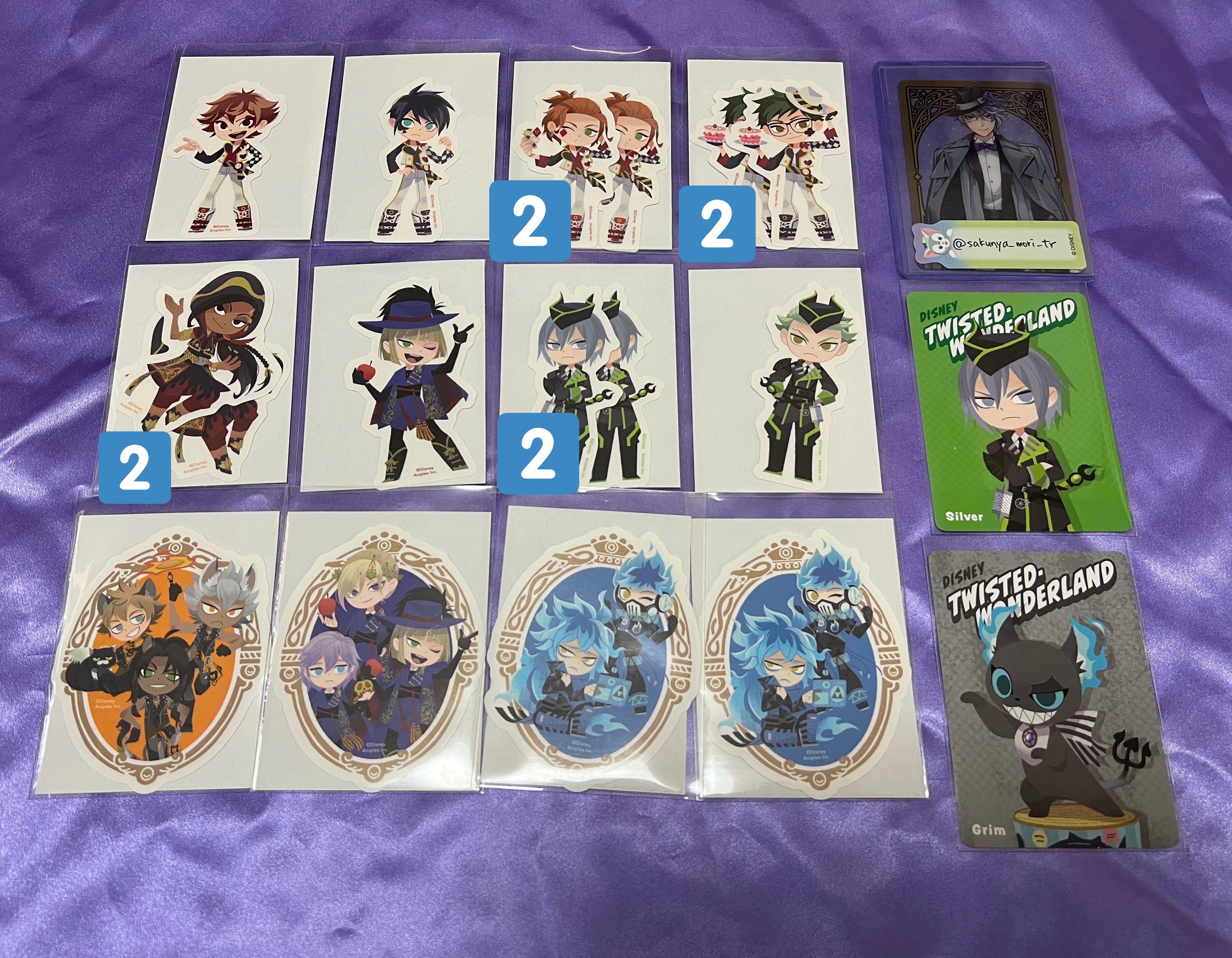 ツイステ グリヒル ステッカー コンプリート ステッカーコレクション（グリヒルアートver