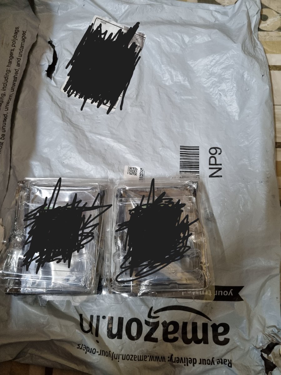 codemangler's tweet photo. @amazon @amazonIN the call is now at 57 minutes, and your supervisor, ("Debishmita?" is the name I heard, not sure), has been totally unhelpful.. doesn't sound like she has even used a hard drive ever.. this is the packaging you shipped my drives in btw #ridiculous https://t.co/FBGuZJTPNx