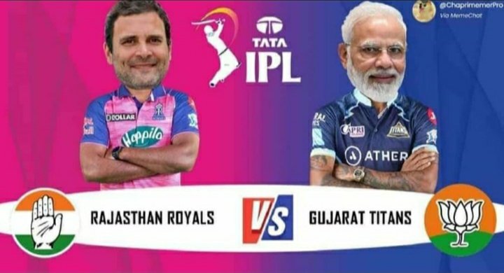 RohitSahaDGP's tweet photo. Today, IPL-2022 Final Match ...
RAJASTHAN ROYALS
⚡VS⚡
GUJARAT TITANS
🏟 🏟 🏟 🏏🏏 🏟 🏟 🏟
#IPL_2022
#RR_VS_GT
#Final_Match
#TATA_IPL
#IPL_2022_Final_Trophy https://t.co/iWnO4vZviT