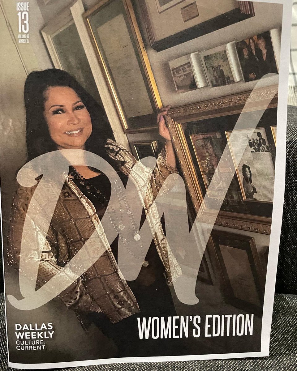 ClariceFox4's tweet photo. Thank You, @dallasweekly for the lovely article and the honor of putting me on the cover for the Women’s Edition. Fun Fact: I was first on the cover of the Dallas Weekly in 1998. https://t.co/CQmHUMZWr5