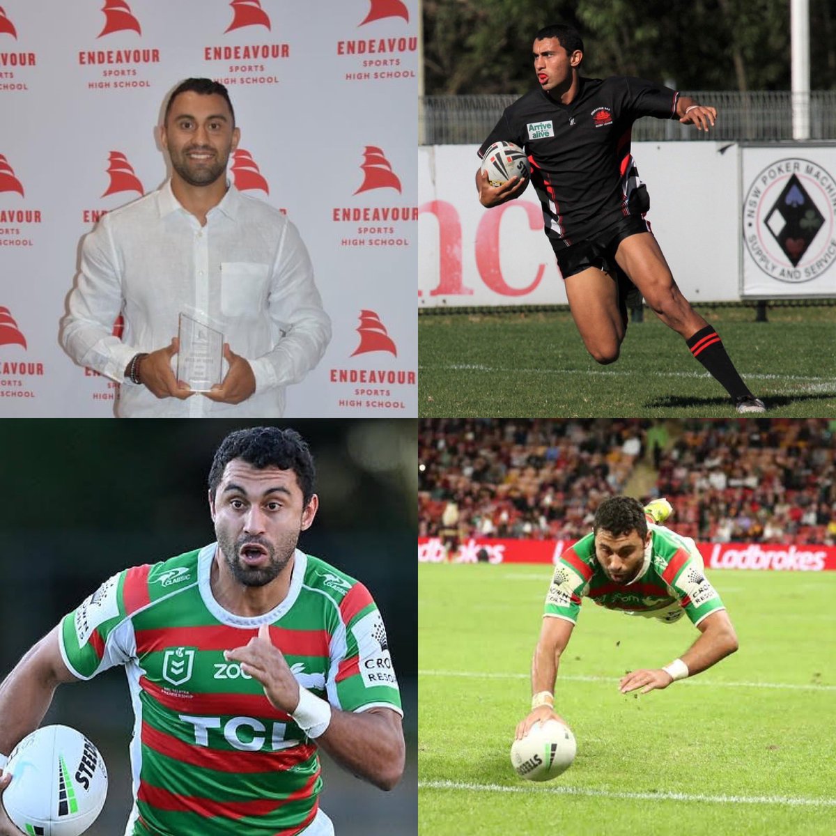 kozlowskijames1's tweet photo. Former student becomes South Sydney’s greatest-ever try scorer. Alex Johnston was dux of the school and always gives back. A role model both on and off the field. We are so proud of you, Alex! @SSFCRABBITOHS https://t.co/uHJmGmyWSg