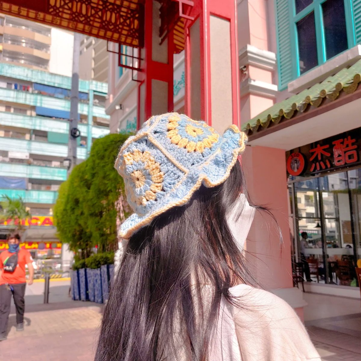 moreloopsph's tweet photo. Hello, sunny days!☀️☀️

Took a long break from crocheting It's not to late to get ready for summer! Don't forget to include these cute bucket hats inspired by Red Velvet Joy's Hello MV in your outfit ideas! https://t.co/UaafJvudoo