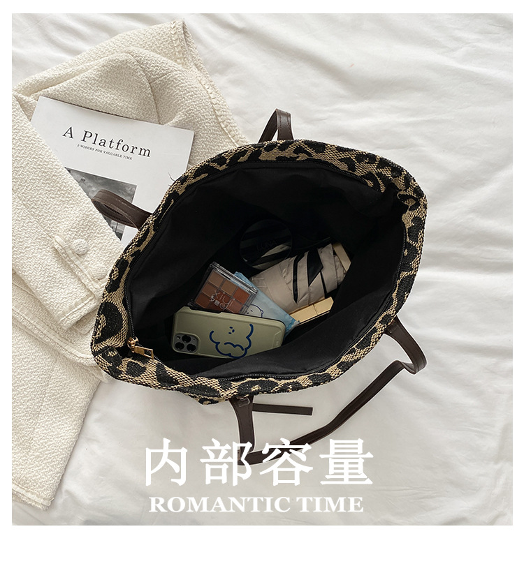 tongcaipacking's tweet photo. leopard single shoulder women's bag new Korean version large capacity Tote Bag fashion shopping bag https://t.co/6ErGlGLmX4