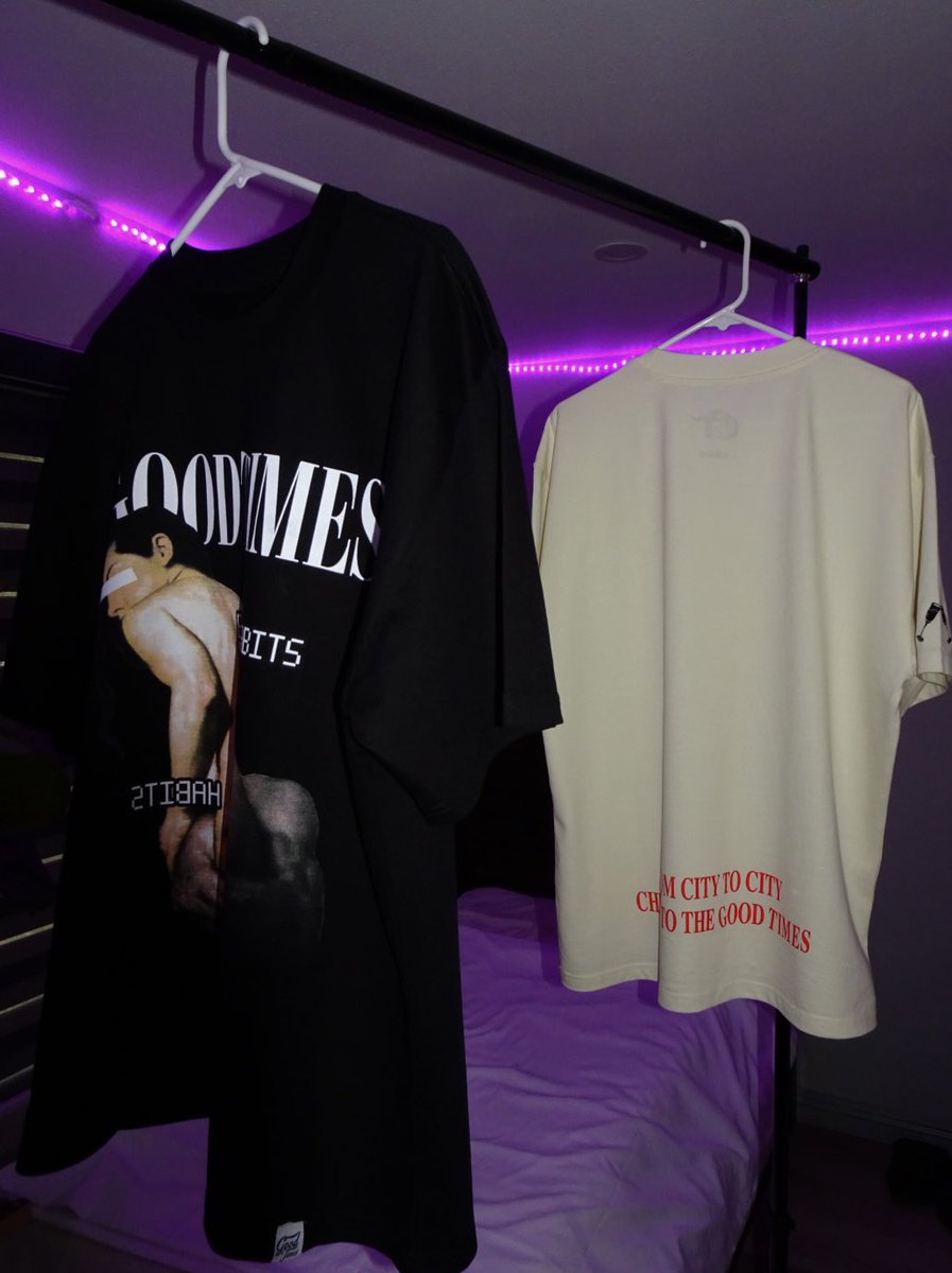 GoodTimesTM's tweet photo. GoodTimes The Lifestyle Company Capsule 1 🥂

Good Times Tee (Color: Butter). Screen printed on a oversized heavyweight tee.  $45

Bad Habits Graphic Tee (Color: Black) Screen printed on a  oversized heavyweight tee.  $50 

CHEERS TO THE GOOD TIMES🥂 https://t.co/AbXH9XLgmr