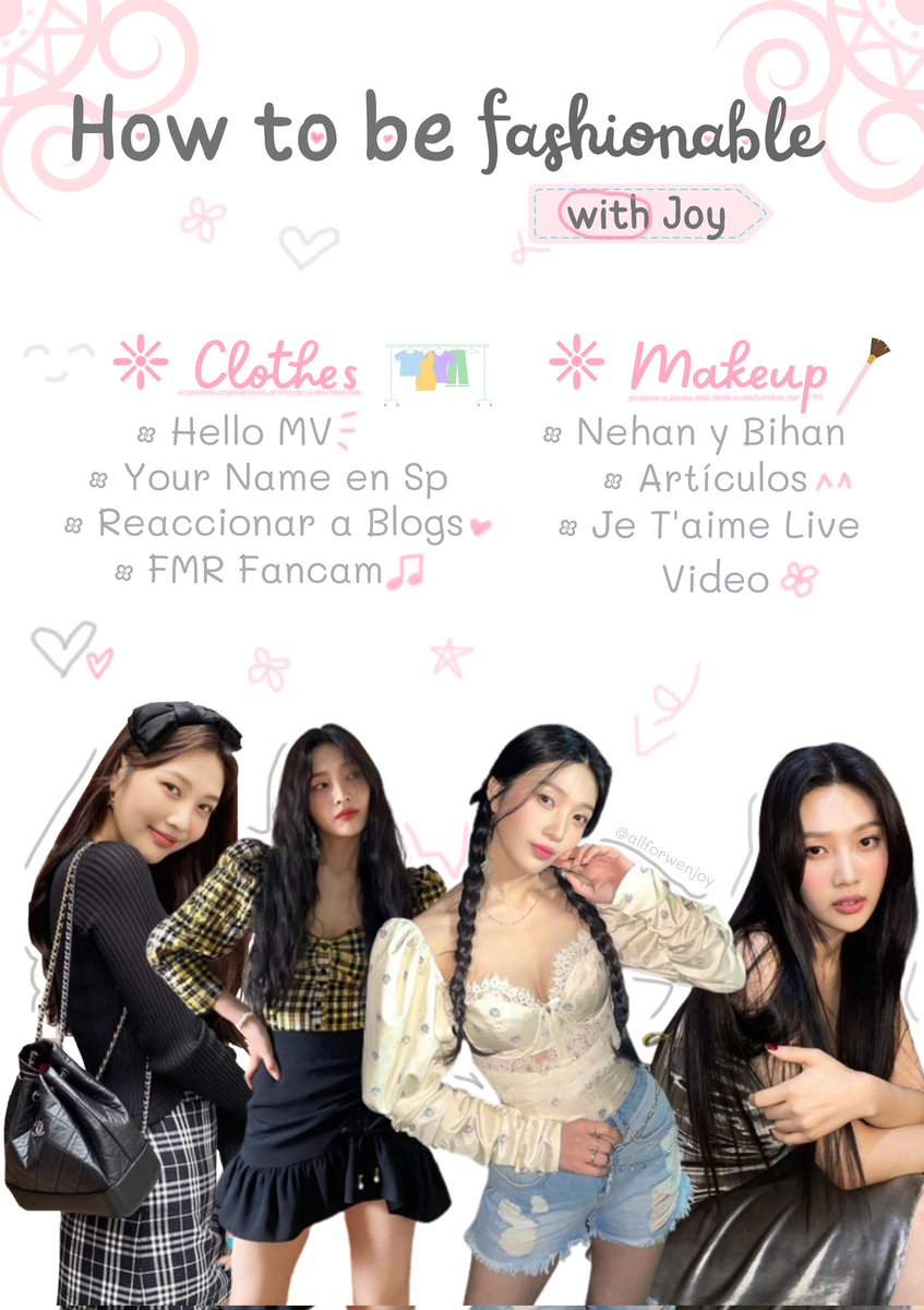 chaewonsitos's tweet photo. 👗| How to be Fashionable with Joy！

(★) by; @allforwenjoy

레드벨벳 조이 #JOY #조이 #레드벨벳 #REDVELVET @RVsmtown https://t.co/hr8g3BIgKO