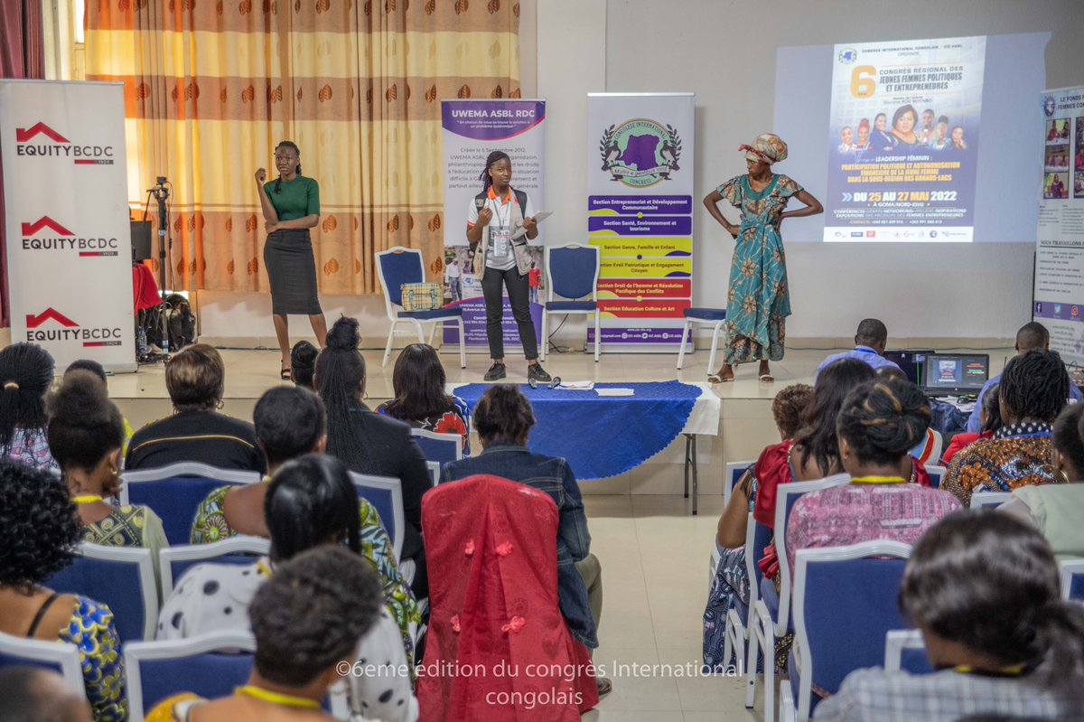 Amina_Murh's tweet photo. The theatrical play « Confessions Féminines » was presented at the 6th congress of young women politicians and entrepreneurs with more than 300 women from the 26 provinces of the DRC.
One more joy to propel this collective talent.
@GaarjOrg, @CongoleseAsbl, @Rawbank_sa , @ffcrdc https://t.co/RcgNKmtnll