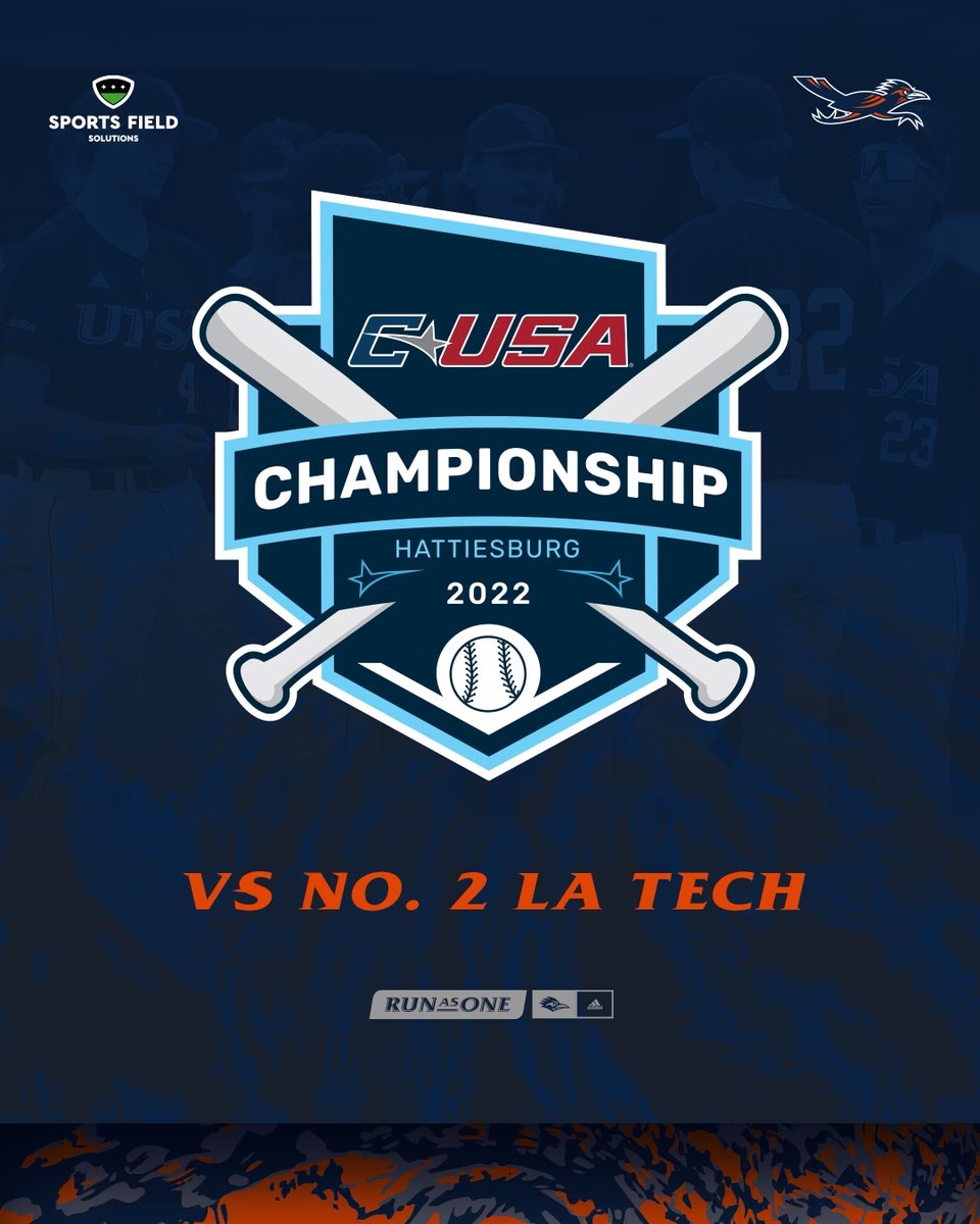 UTSABSB's tweet photo. CHAMPIONSHIP SUNDAY ‼️

🆚 Louisiana Tech
📍 Hattiesburg, Miss.
🏟 Pete Taylor Park
⏰ 1 pm
📰 https://t.co/oGmkORFz3X  
📺 CBS Sports Network
💻 https://t.co/Oa8S61ixWS
📊 https://t.co/ii35kgFHRn
🎟 https://t.co/ppQdmKKYaL

#BirdsUp 🤙 https://t.co/NY7mYkNVQ1