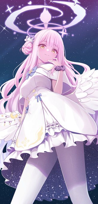 「天使 ピンク髪」のTwitter画像/イラスト(人気順)