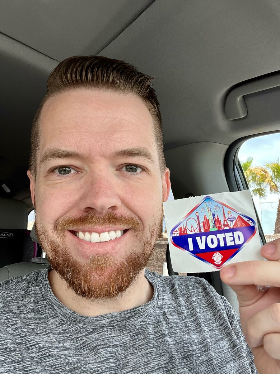 DavidSchoenNV's tweet photo. Early voting ✅

Proud to cast my ballot in support of these great candidates: @sambrownusa @JoeLombardoNV @Dan4Nevada @gerardramalho @MannyKess @VoteAprilBecker @JennaWaltho @tiffany4nv  @Roberts4Sheriff https://t.co/p3fHbAQvOj