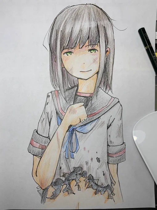 #上手いとか下手とかそういうのは関係なく自分が気に入っている絵を4枚選ぶ選ぶ見た人もやってくれたら嬉しいな 