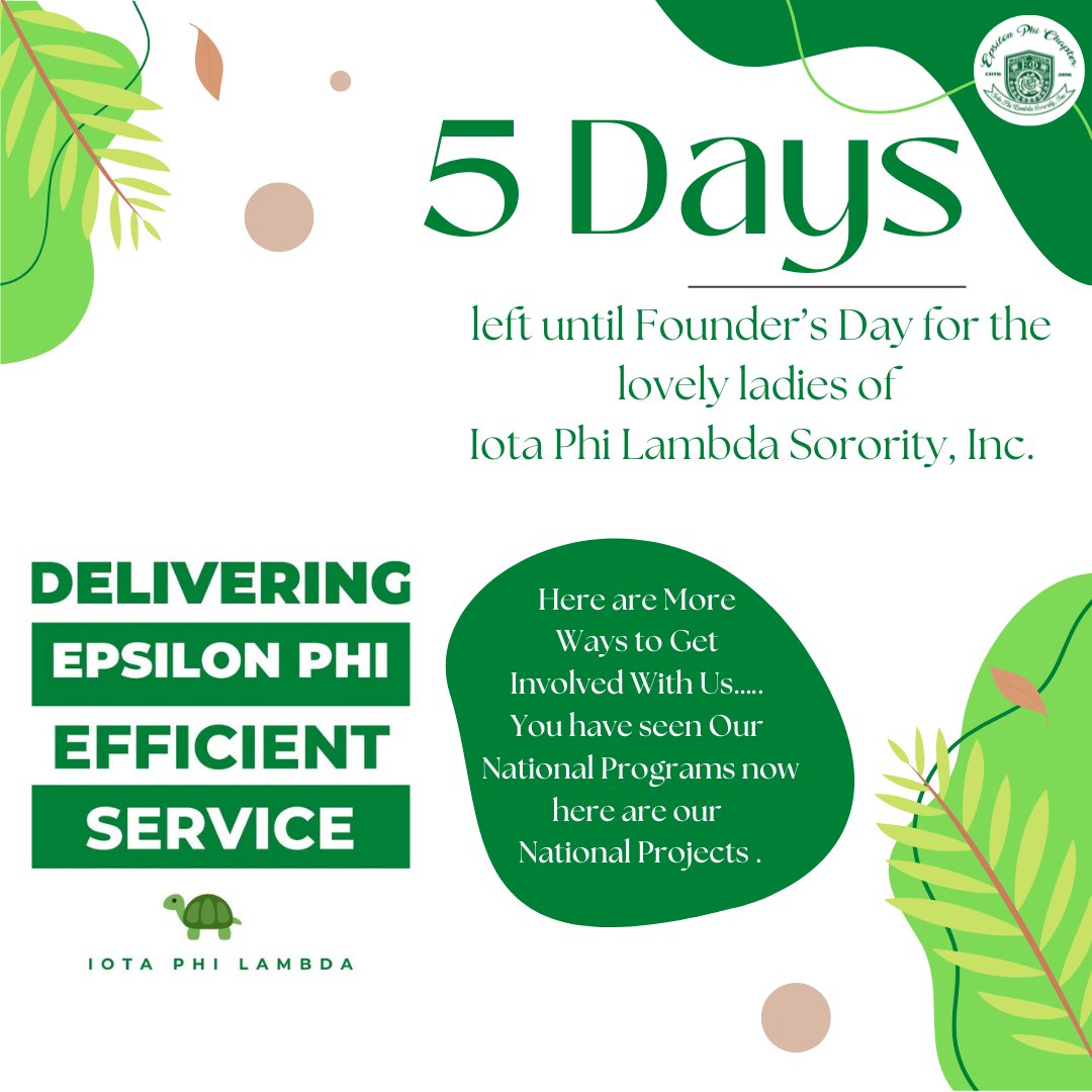EPhi2016ipl's tweet photo. Our countdown continues as we share more about our Sorority at the close of another day. Today we will focus on our National Projects. #FoundersDayLoading #Iota1929 #LolasGirls #EPhiShares https://t.co/vRteCp4w4k