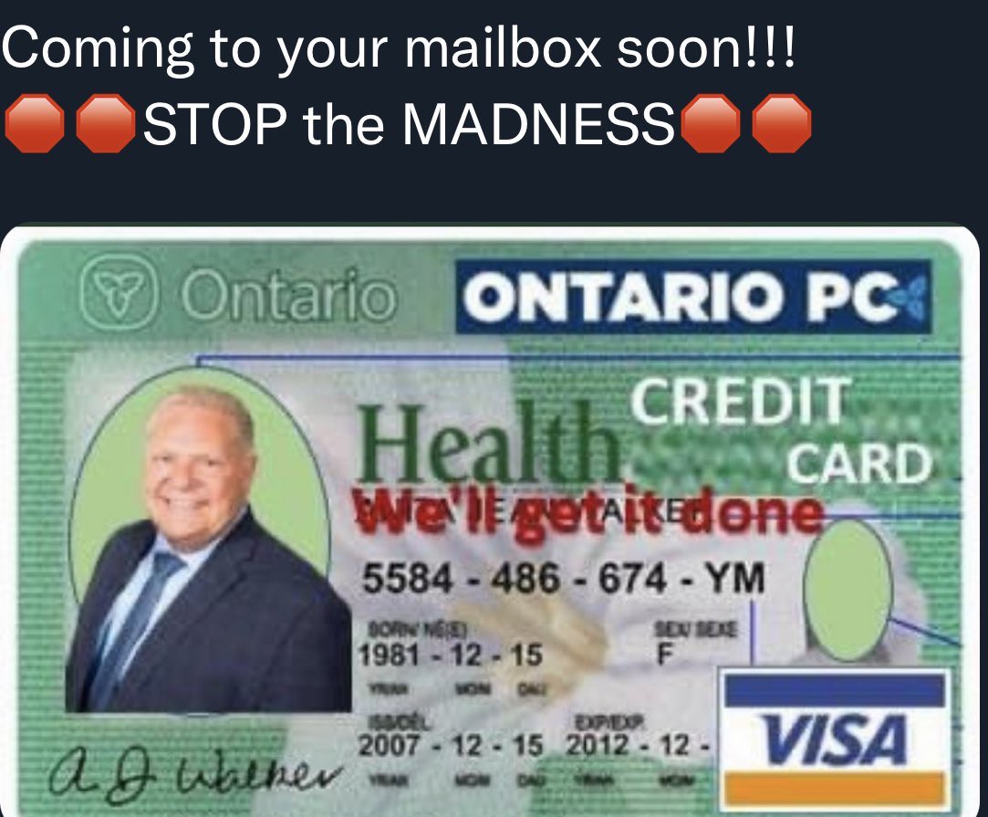 Please Ontario do your homework we do not want 4 more years of Ford, #VoteFordOutJune2 
If so here you go, enjoy paying for your Medicare.
That was never the deal till the LTC fiasco! #VoteStrategically if required.
#GetTheFordOut