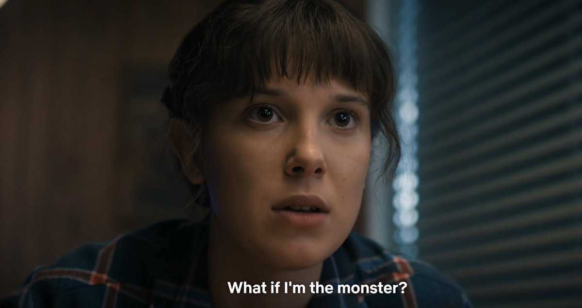 fandomloverx3's tweet photo. Hopper                                          El

Tortured, prisoners, facing past traumas, and believing they’re something they’re not 
#StrangerThings4 https://t.co/5delLvxRXt