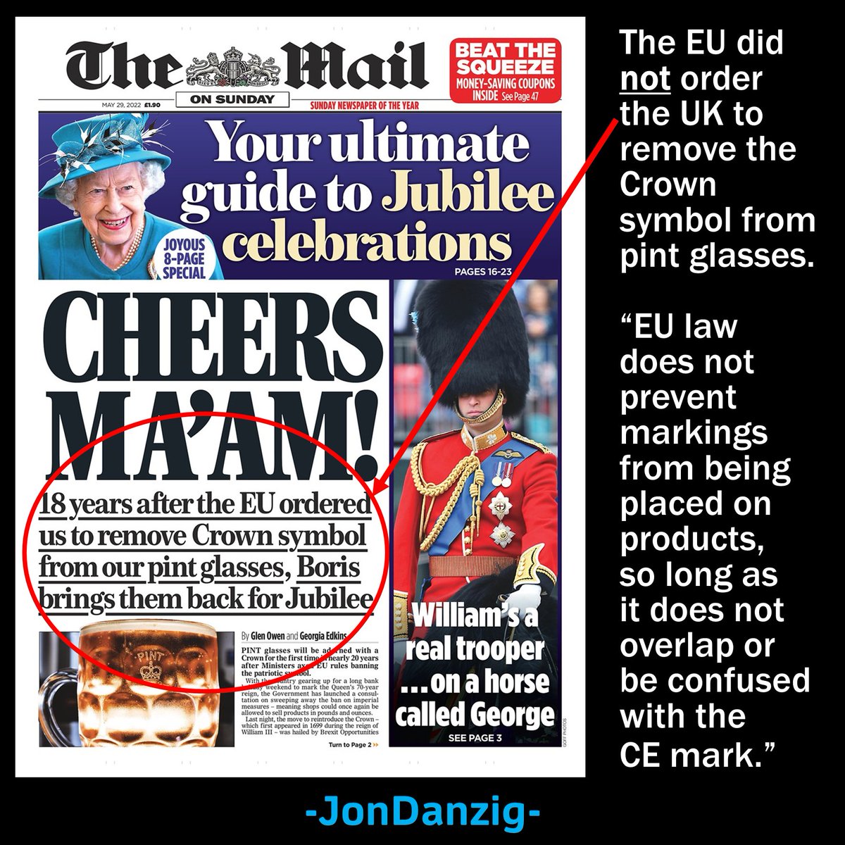 Jon_Danzig's tweet image. More lies about the so-called benefits of #Brexit. If Brexit is so good, why do they have to keep lying about it? Simple. Because there are NO benefits. My full report on Facebook: bit.ly/3NGeAJ9 LinkedIn: bit.ly/3PP7Ryn Instagram: bit.ly/3N0xYRc