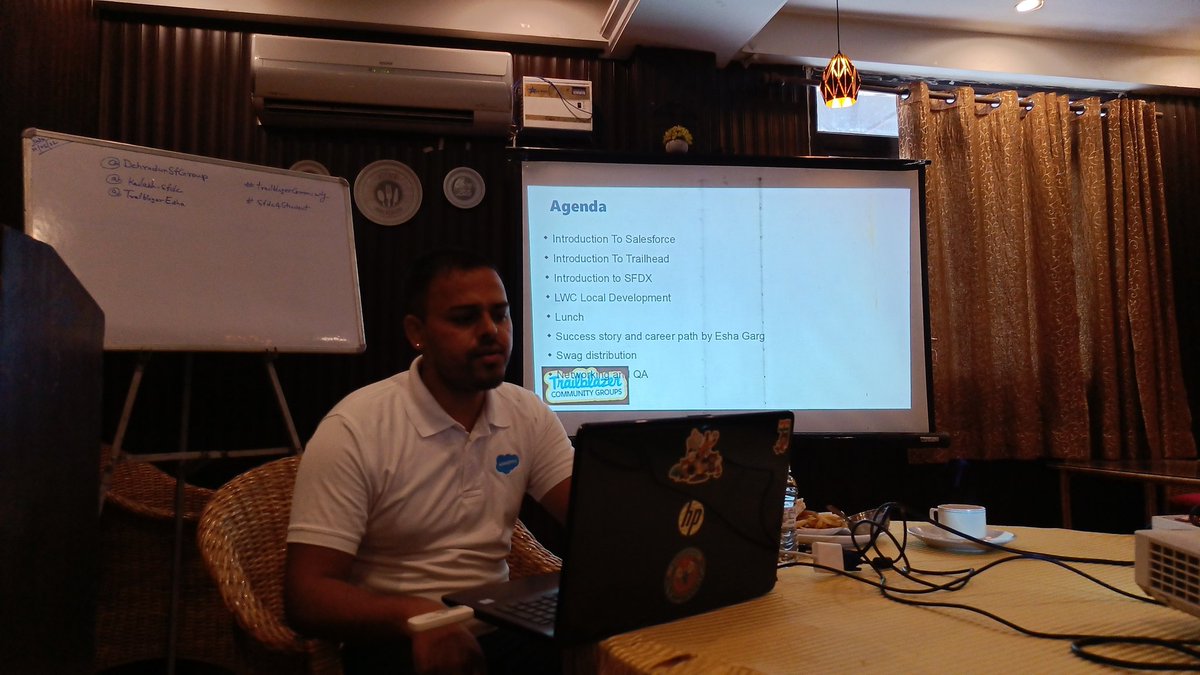 Today's Event Agenda
<a href="/DehradunSfGroup/">Dehradun Salesforce Group</a> 
<a href="/Kailash_sfdc/">Kailash Chandra</a> 
<a href="/TrailblazerEsha/">Esha #MC²</a>