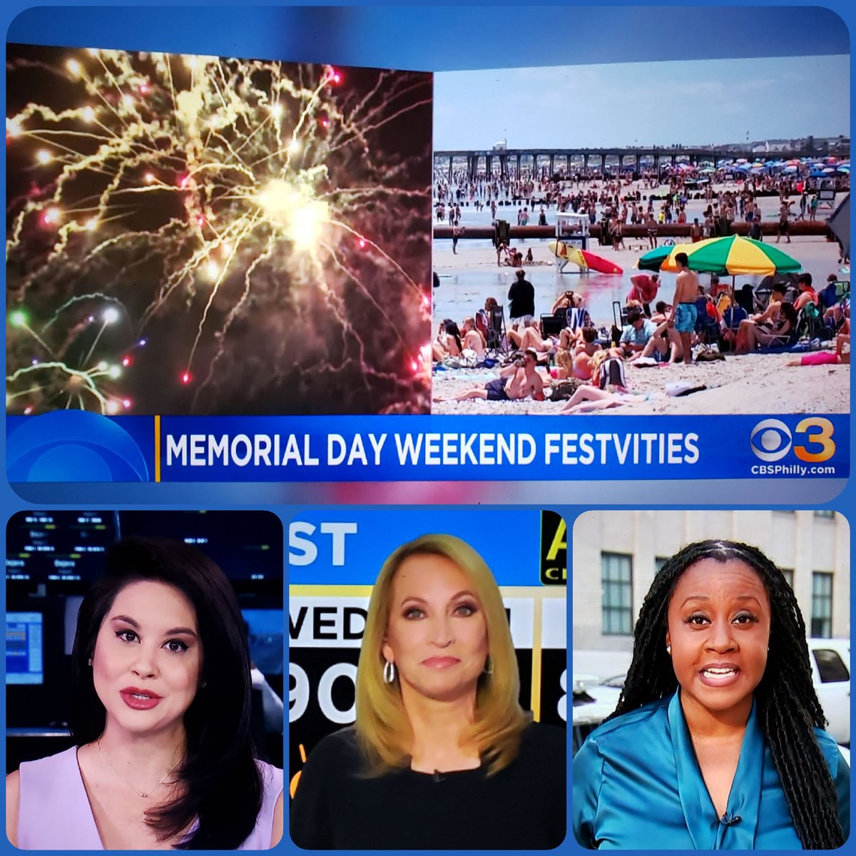 KennyBigelow's tweet photo. Good morning #CBS3EyewitnessNewsThisMorning #LadiesoftheWeekend @JanCarabeoCBS3 @TammieSouza and @NewsWakisha Have an enjoyable πππ and #Blessed ππΌ #MemorialDayWeekend πΊπΈπππ¦#Lovey'all ππππ₯°π #ByeBye ππ½ππ½π€π€π€ππΌππΌπβοΈππΎβοΈπ―πππ https://t.co/t2mJQ1Cyjh