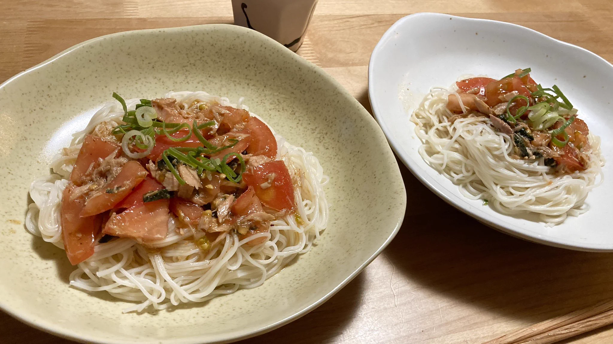 胃腸悪くてもつるっと食べられた🥺✨
こちらのレシピにツナと大葉とねぎ追加して鰹節は抜いてみた(レシピ変えすぎ)
これは夏にぴったりだな〜🌻🎐
素敵なレシピありがたいです❣️  