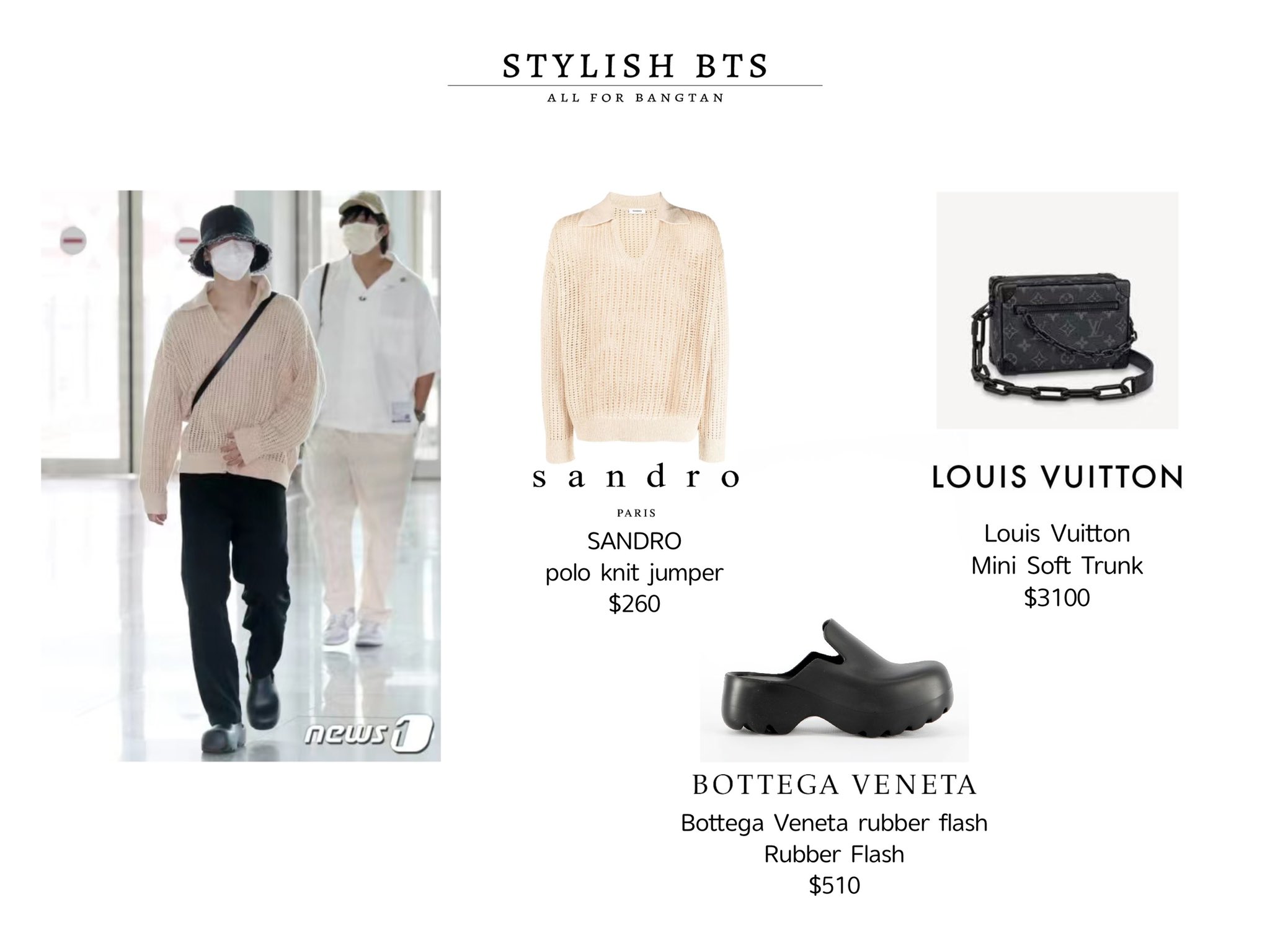 taehyung louis vuitton airport