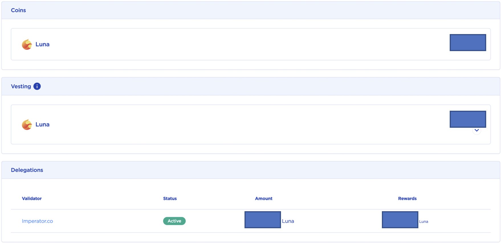 Imperator.co on Twitter "1. Check if you receive an airdrop To check, copy & paste your LUNA