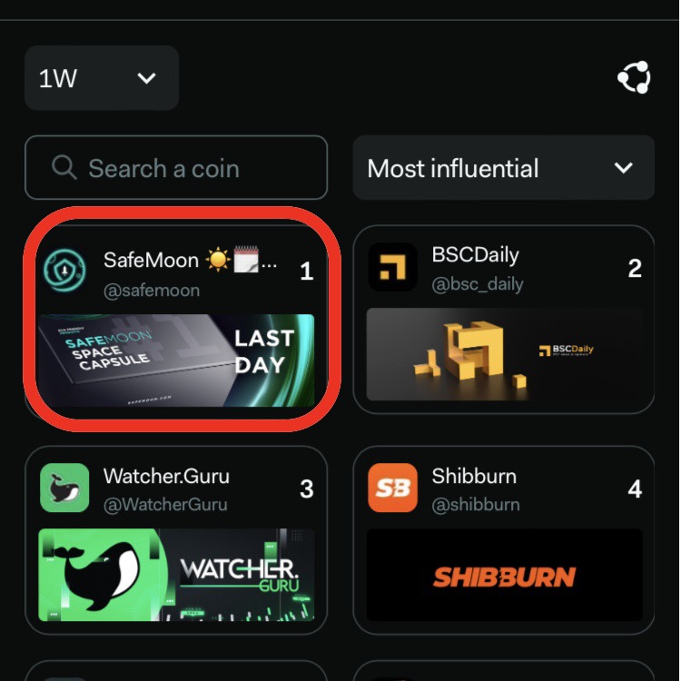 SafemoonWarrior's tweet photo. According to Lunarcrush, #SafeMoon official keeps being the most influential crypto account on Twitter. https://t.co/WV3ExcXvs9
