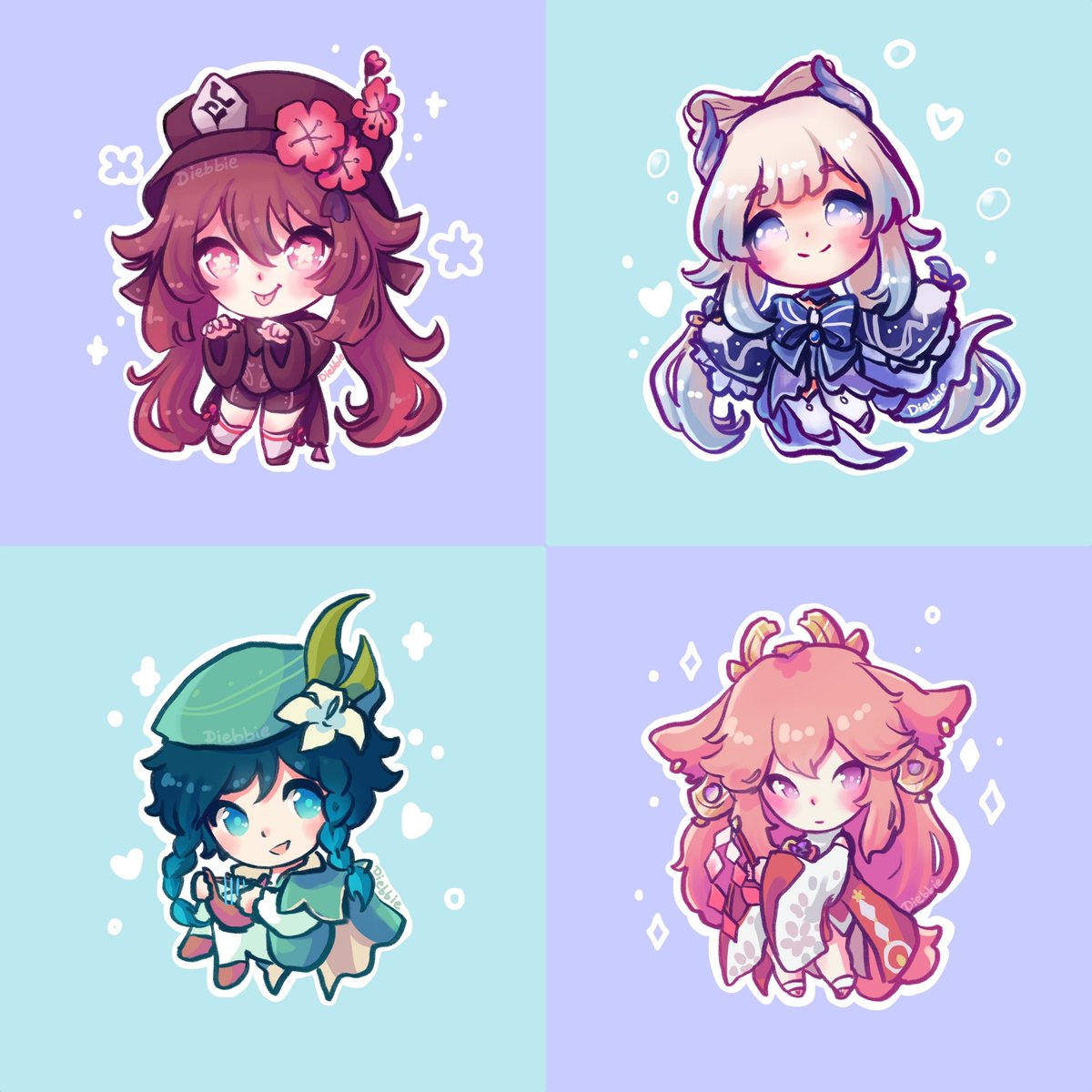 diebbiedraws's tweet photo. #genshinimpact stickers for dokomi 💕✨ https://t.co/j5ckgGscCb