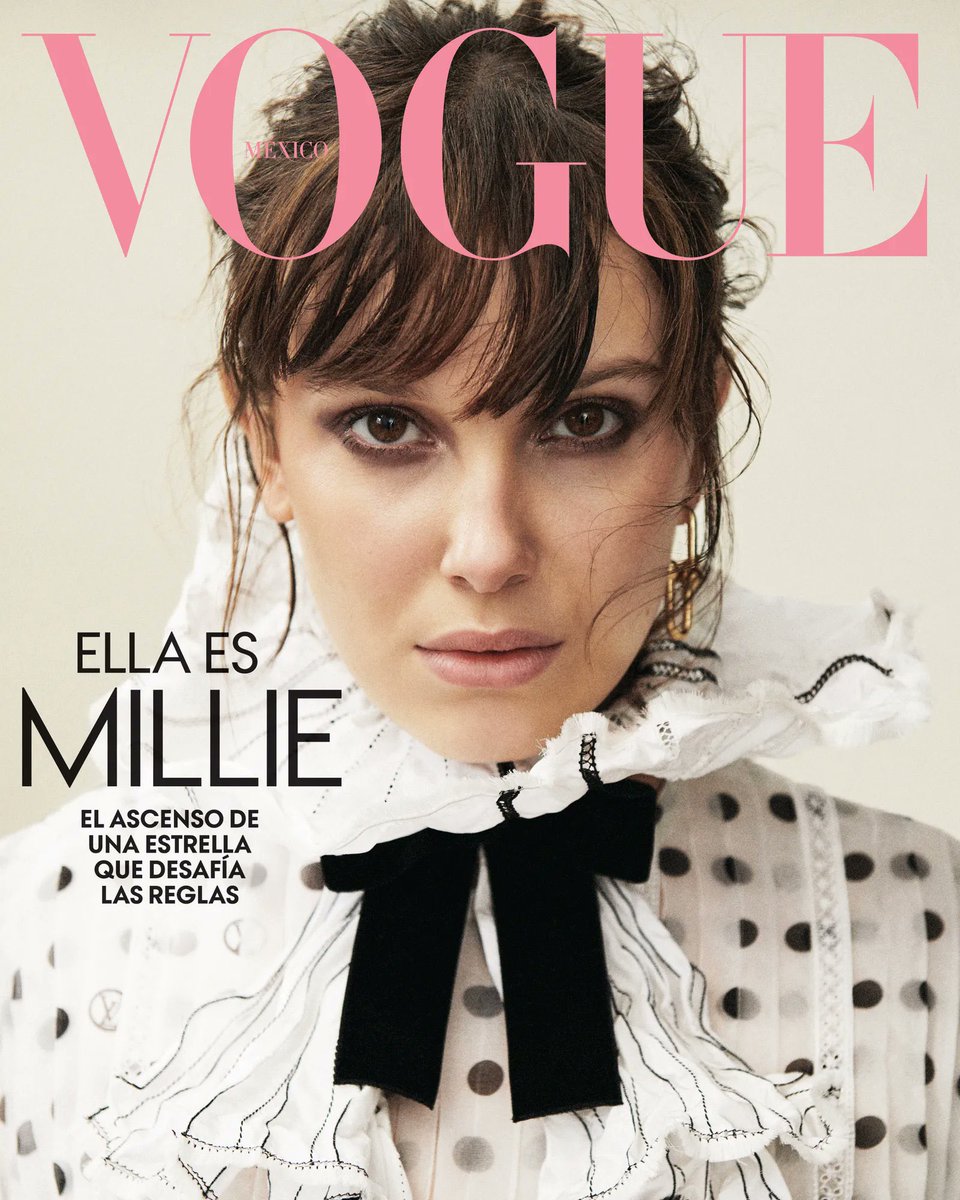 Millie Bobby Brown covers the June 2022 issue of both Vogue Mexico