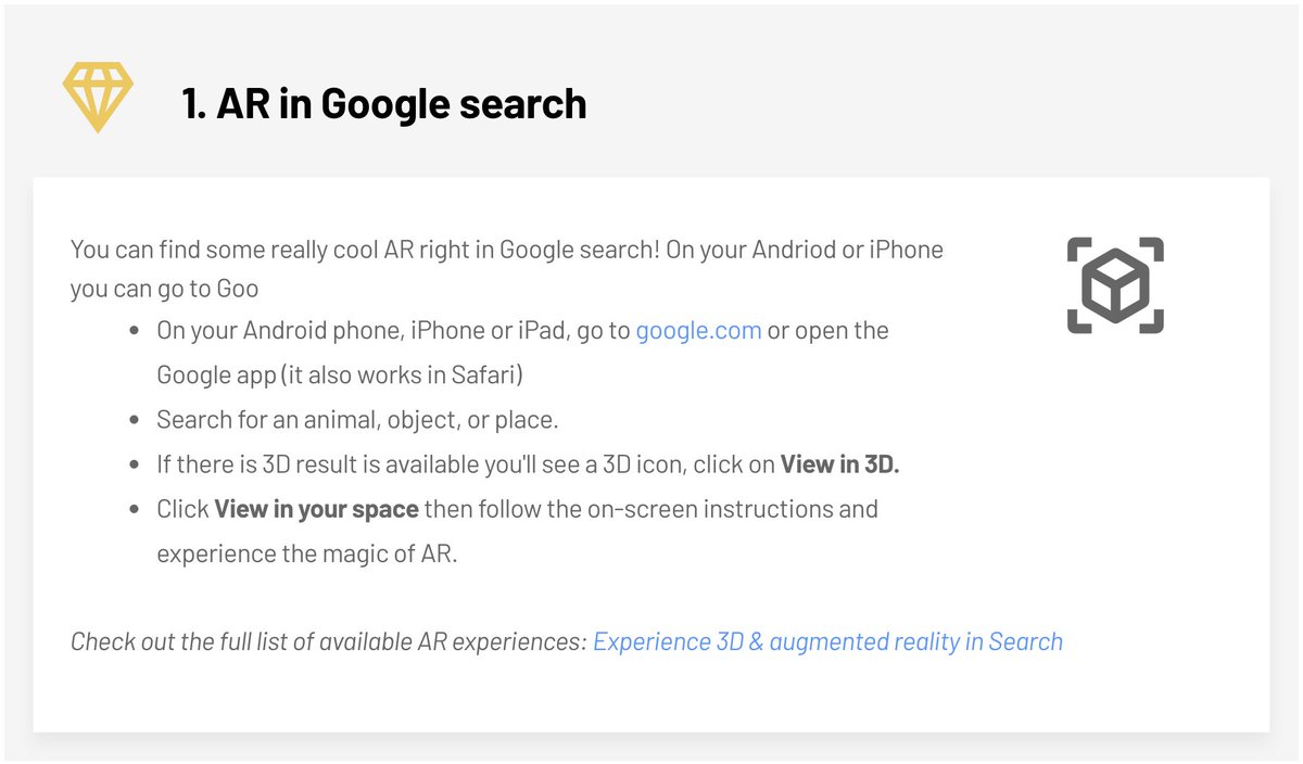 🦈Have you ever had a shark swim through your living room?
💀Had a life sized skeleton stand in your class?
🩸Or held a red blood cell in your hand?

You can do all that &amp; more with AR in Google search! Just one of the 20 buried treasures in this post⬇️
ditchthattextbook.com/googles-buried…