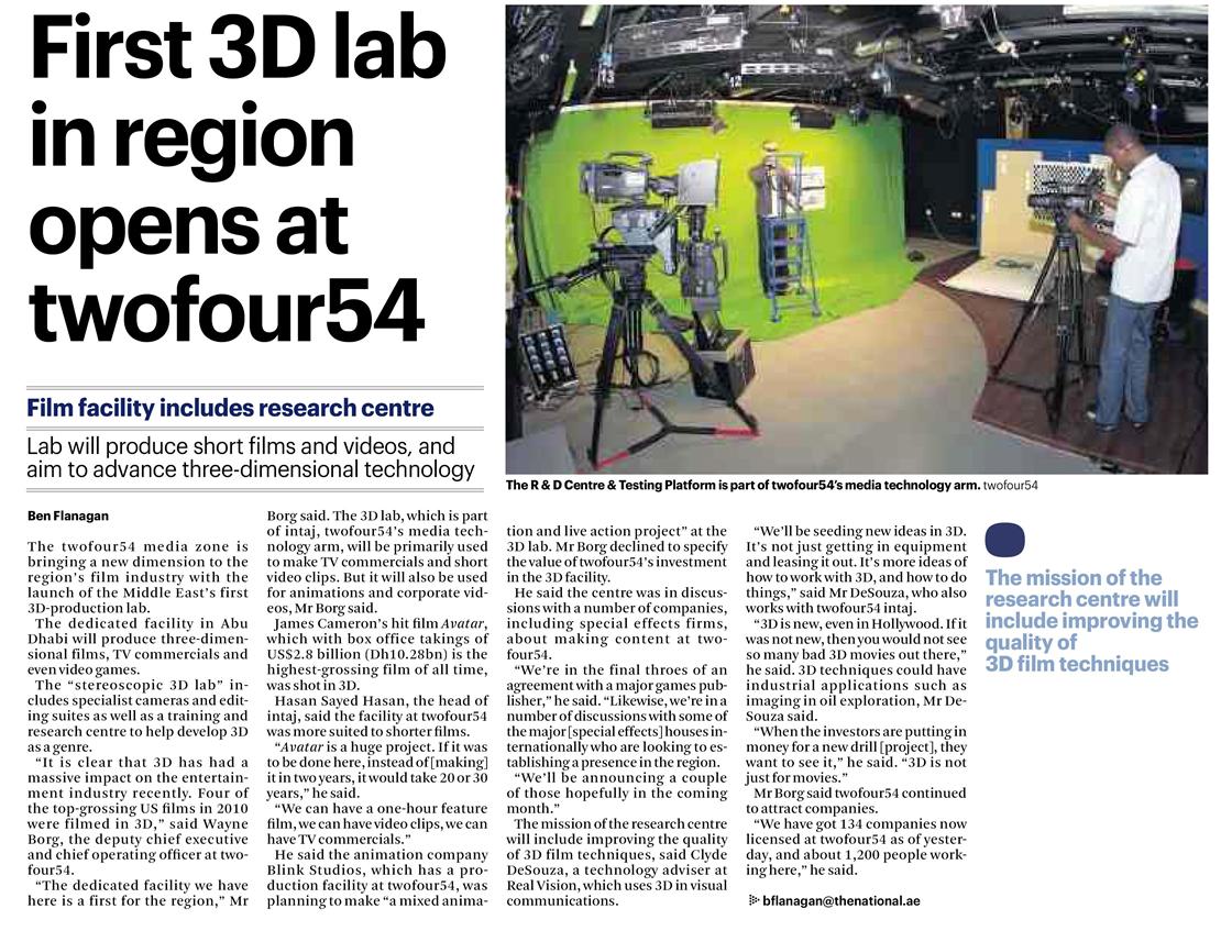 cly3d's tweet photo. With #Avatar2 releasing soon, there's renewed interest in #3DFilms.
Here's a throwback to the Middle-East's first #Stereoscopic3D lab I conceived about a decade ago in Abudhabi.
#Twofour54 #MasterMedia #grassroots #FilmGameConvergence
https://t.co/3FgCKCX8nI https://t.co/KEAAOY1M4Y