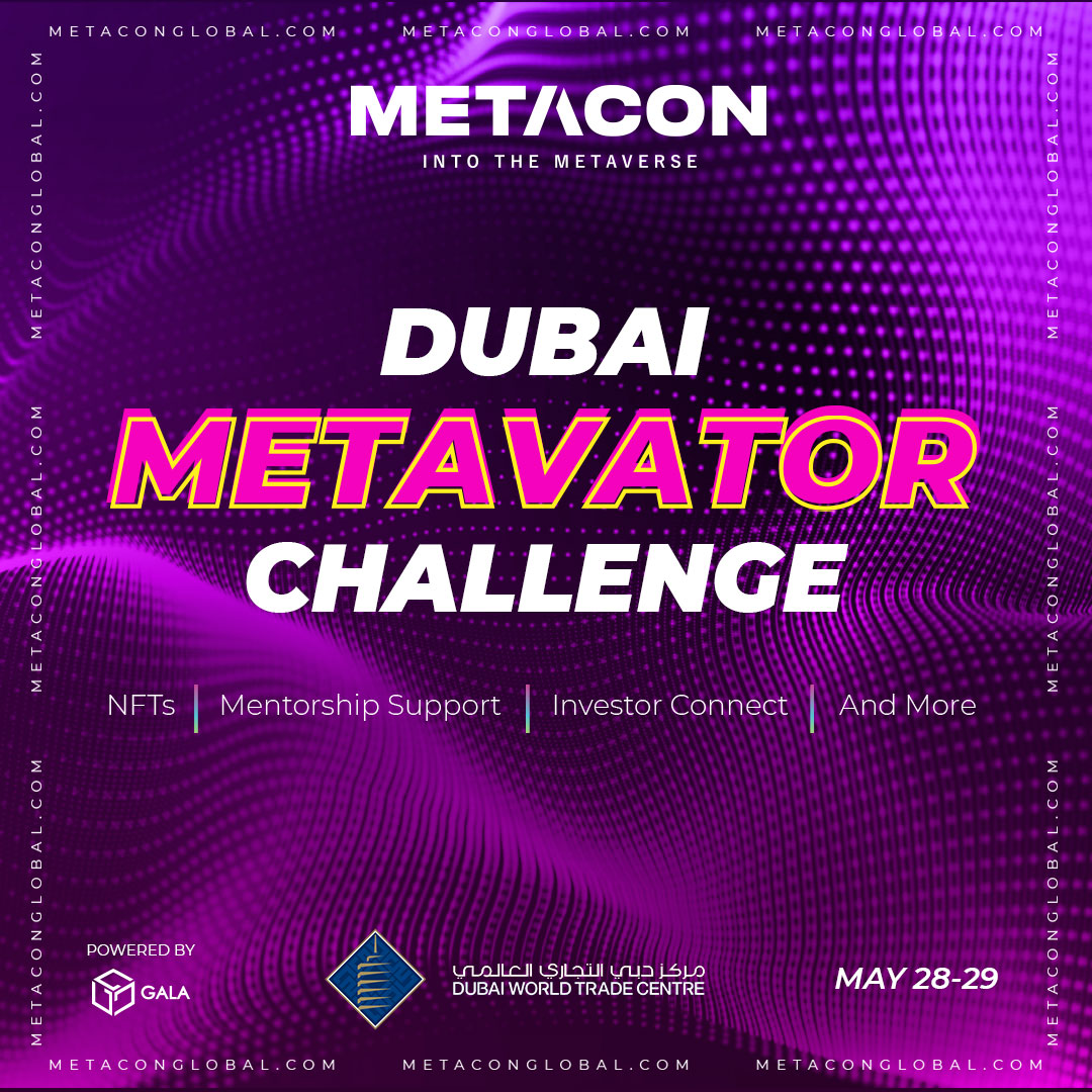 MetaConGlobal's tweet photo. Another exciting element at #METACON! 🎆
The Metavator Challenge, happening in a few at #METASTAGE, is a unique pitch competition where students &amp; startups will share their innovative ideas for a chance to win up to AED 75,000 in cash prize 💵. 

#metacondxb2022 #nft #blockchain https://t.co/5DbtoBaUIq