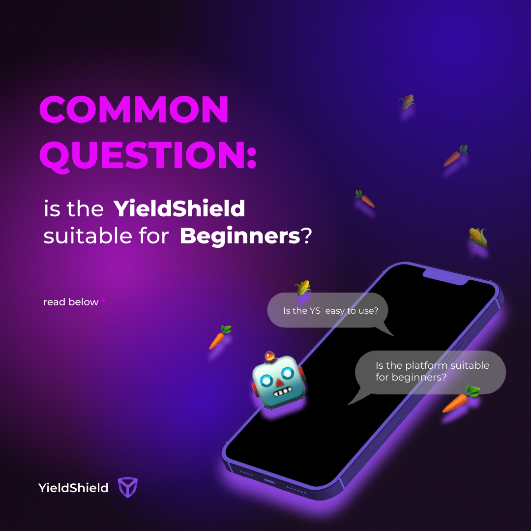 Today our team wants to answer one of the most common questions: "Is the YieldShield platform suitable for beginners?"
Well, we say with one accord, "YES."

Why are we sure? Read here⬇️.
yieldshield.medium.com/is-the-yieldsh…