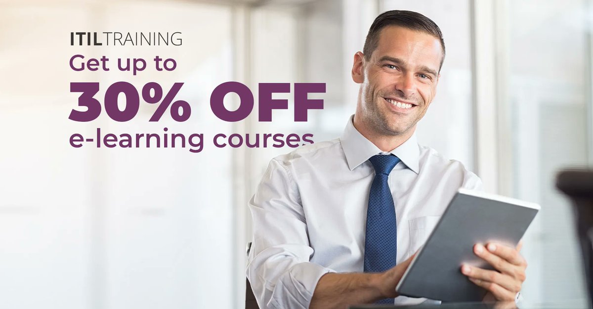 itiltrainingILX's tweet image. Happy Sunday! If you're looking for the ultimate way to kickstart your week, how about enrolling on a #ProfessionDevelopment training course with #ITIL? Take advantage of our sale: buff.ly/3w3Nwh1