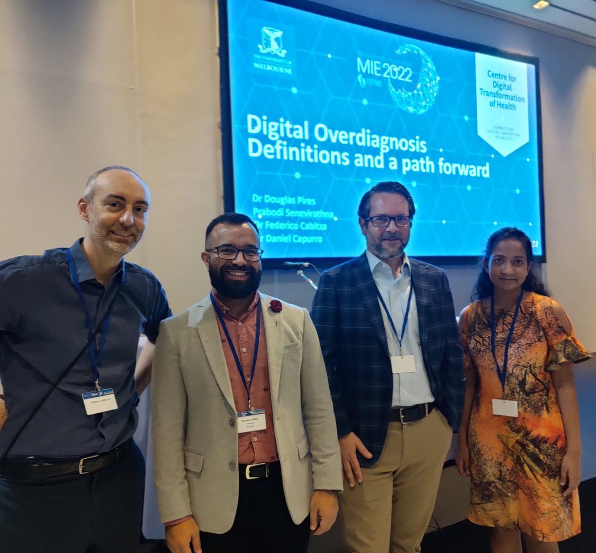 Douglas Pires (@drdouglaspires) on Twitter photo Great engagement and discussions during our workshop on digital overdiagnosis at #MIE2022 in Nice/France. What's the role of AI in mitigating overdiagnosis?
<a href="/dcapurro/">Daniel Capurro</a> <a href="/cabitzaf/">Federico Cabitza</a> <a href="/Prabodii/">Prabodi Senevirathna</a> Great engagement and discussions during our workshop on digital overdiagnosis at #MIE2022 in Nice/France. What's the role of AI in mitigating overdiagnosis?
<a href="/dcapurro/">Daniel Capurro</a> <a href="/cabitzaf/">Federico Cabitza</a> <a href="/Prabodii/">Prabodi Senevirathna</a>