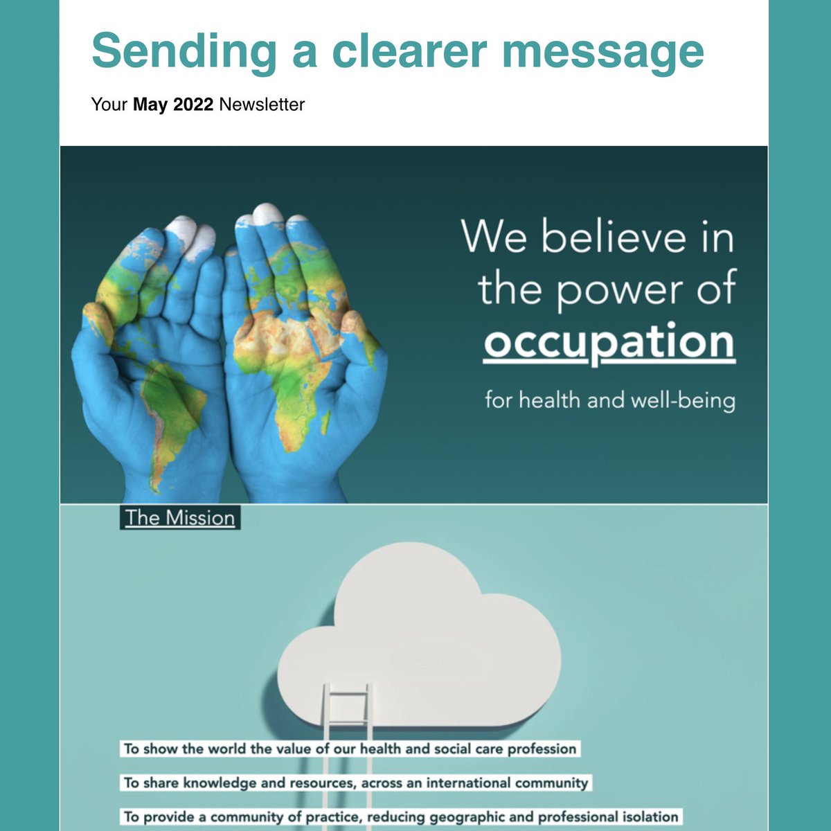 theOThub's tweet photo. We know how often #OccupationalTherapy goes unnoticed in the wider world, mainly due to lack of public awareness and media attention. By sending the clearest possible message about its value, this can slowly change.

📩 May news and your latest content: https://t.co/I9zESP6Bg9. https://t.co/TxDXdrOWAR