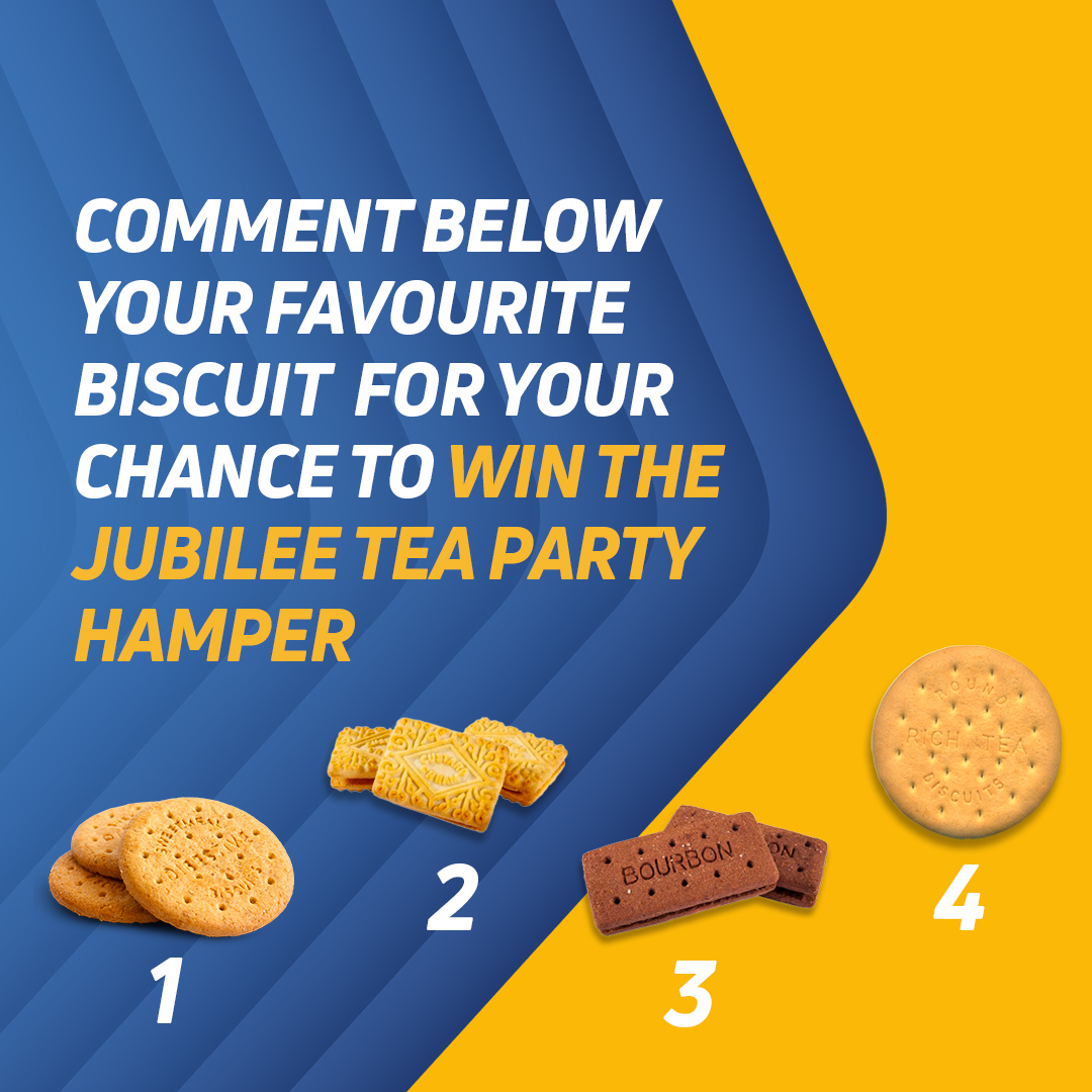 To celebrate #nationalbiscuitday, we're giving away a Fortnum and Mason Jubilee Tea Party Hamper!

To enter, simply #RT&amp;F plus comment the number of your fave classic biscuit below for a chance to win.

Ends 31/05/22.

Full T&amp;Cs: bit.ly/38jmxVI