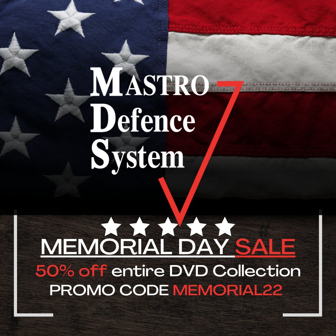 martialscience_'s tweet image. Learn to defend yourself against the enemy. 
Wherever you are. 
Go to bit.ly/3GBIEUc 
Enter promo code: MEMORIAL22
for 50% of our entire collection 
Instructional DVDS and Digital Downloads.