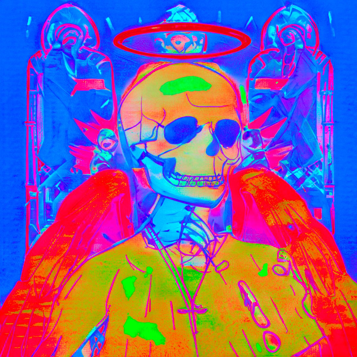 shiroevanguard's tweet photo. my saint skully fanart https://t.co/z3yNHrMZTb