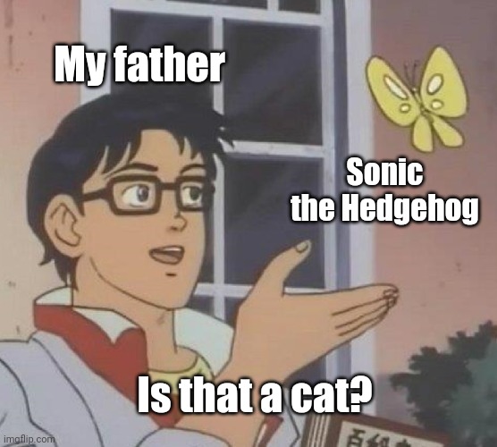 Yep, this happened for real when he saw a Sonic the Hedgehog movie on tv https://t.co/qkBfkdZXqu